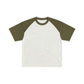 OLIVE OFF WHITE RAGLAN TEES